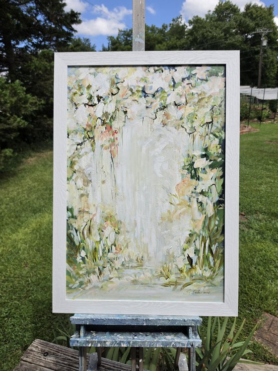 White Blossom Garden Arch