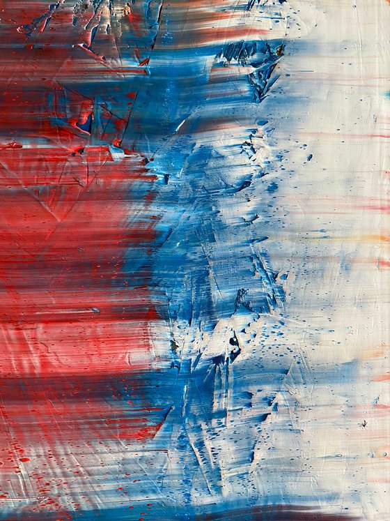 "Candy Striper" - Original PMS Oil Painting On Reclaimed Wood - 48 x 26.5 inches