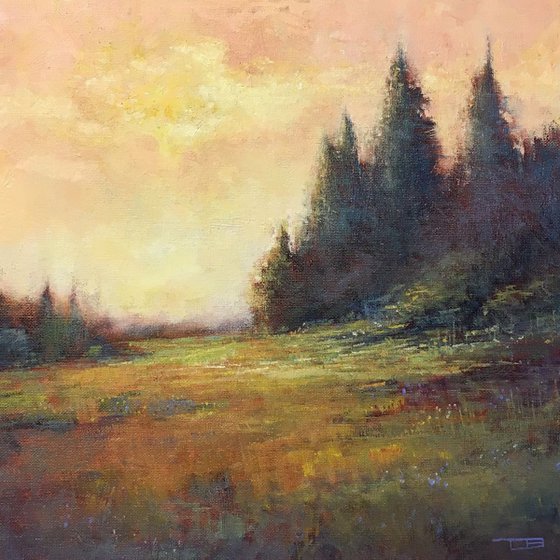 Sunset Hills impressionist Monet style