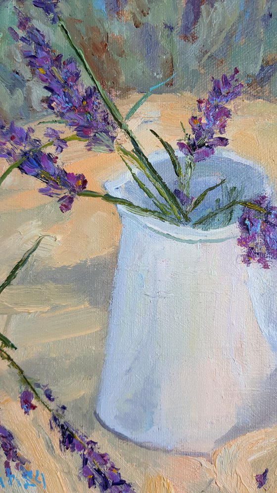 Lavender on the vase