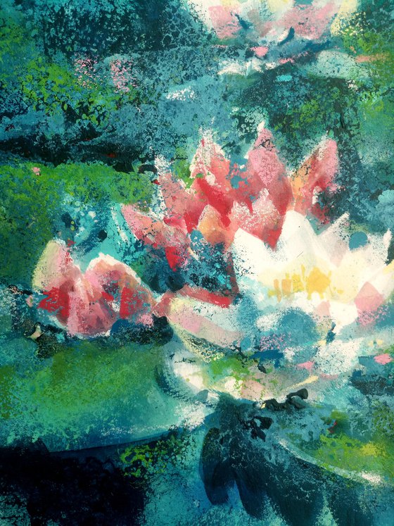 Lotuses on the pond Impression