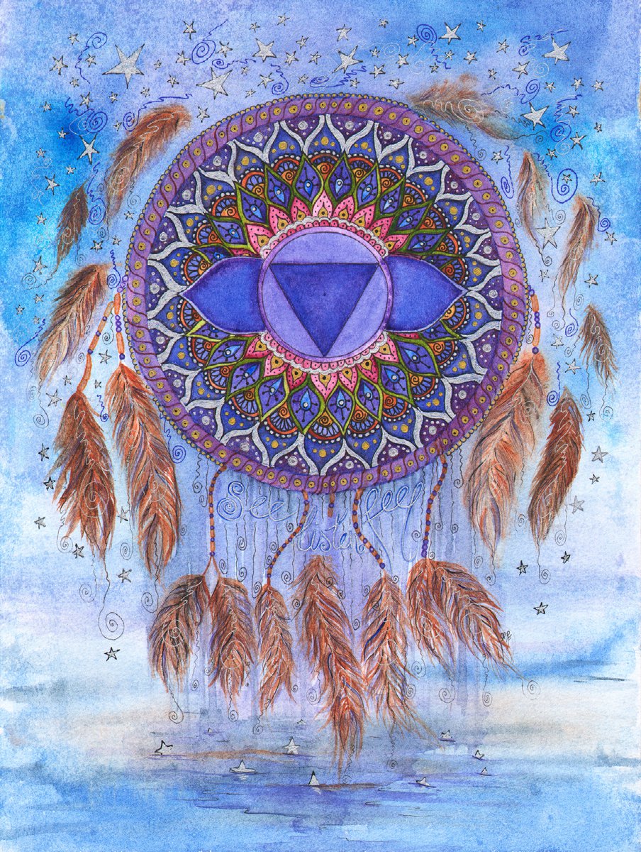 Third Eye Chakra Mandala by Maria Forrester