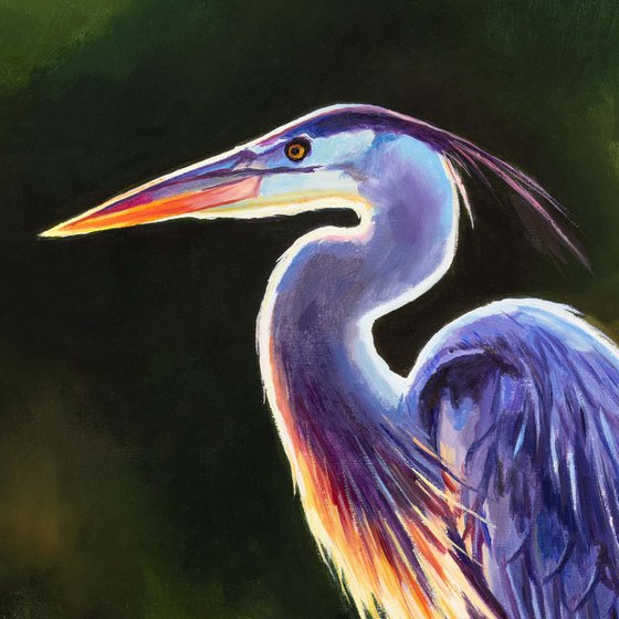 'Blue heron majesty'