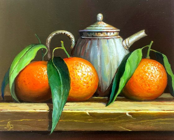 Jug and clementines