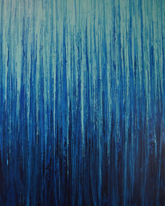 Blues - Textured Abstract