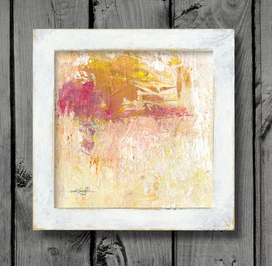 Serenity Abstraction 4 - Framed Abstract Painting by Kathy Morton Stanion