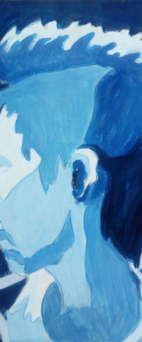 cherokee in blue by Sara Radosavljevic