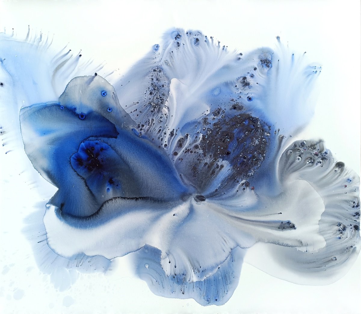 Abstract Acrylic Painting By Muriel Napoli, 55 X 47", Nature 329, Original Artwork