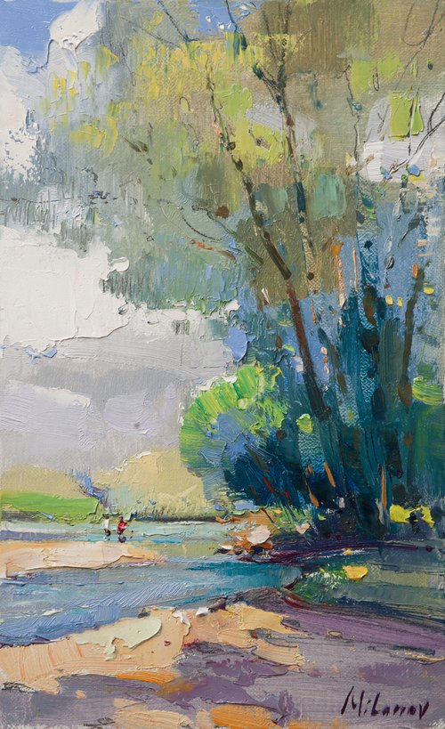 ' By the river ' by Stojan Milanov