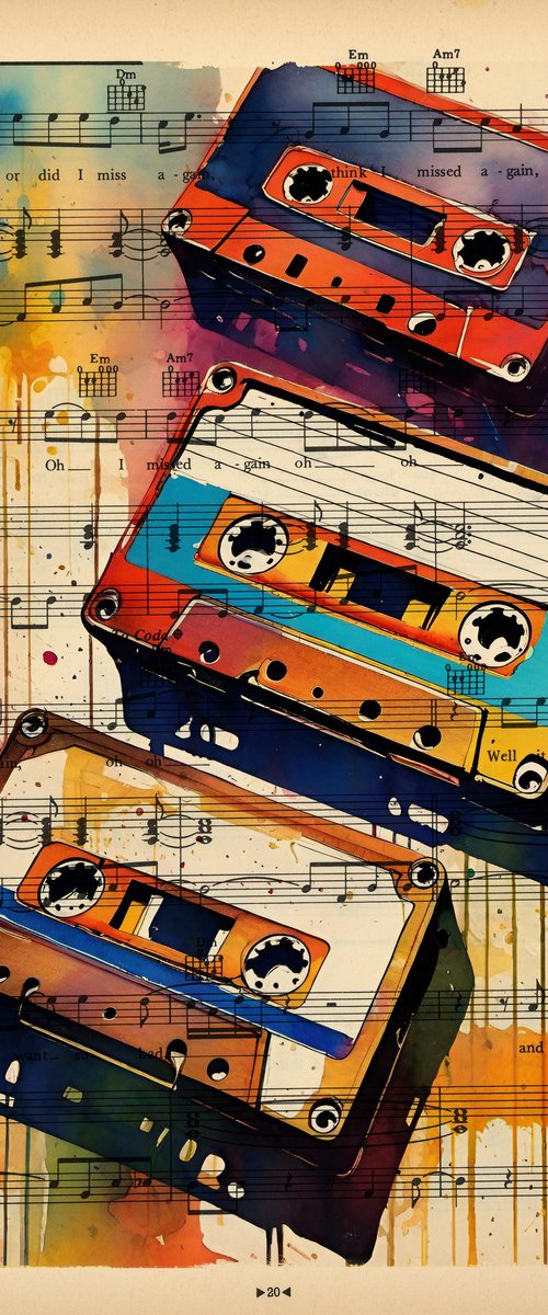 HiFi Retro Audio Tape Cassettes 091 by Jakub DK - JAKUB D KRZEWNIAK