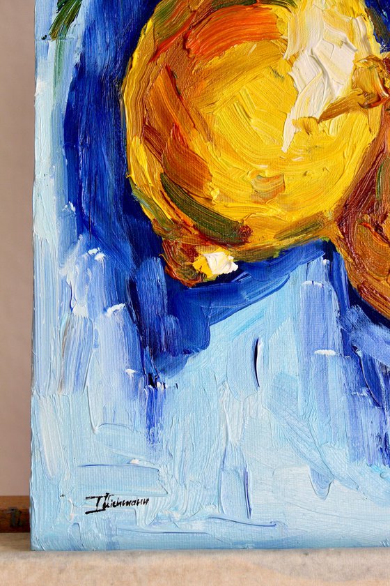 Yellow on Blue