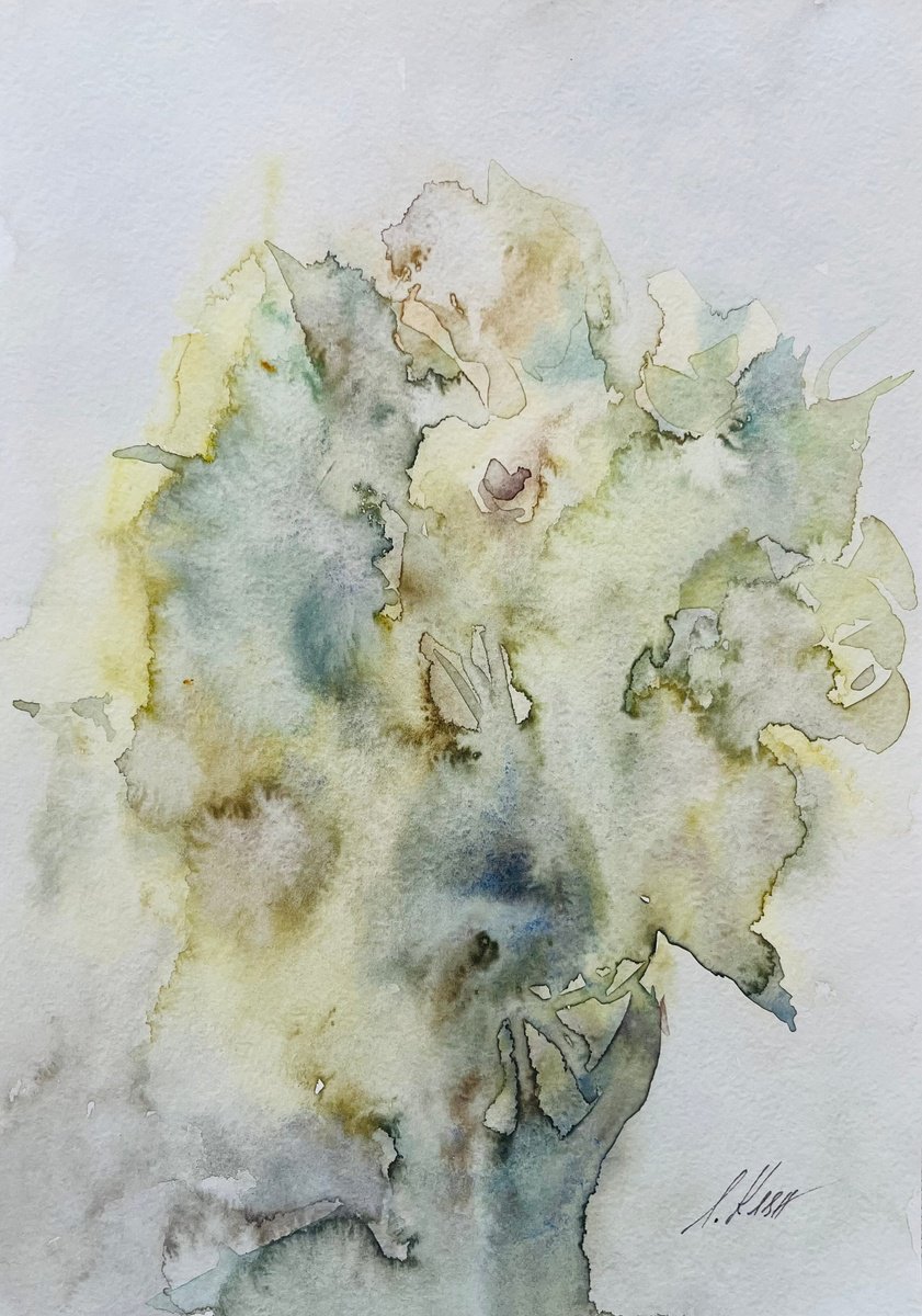 Impressionistic Watercolour , Roses 2024 By Elena Klyan, 8 X 12, Artwork For Sale On Artfinder