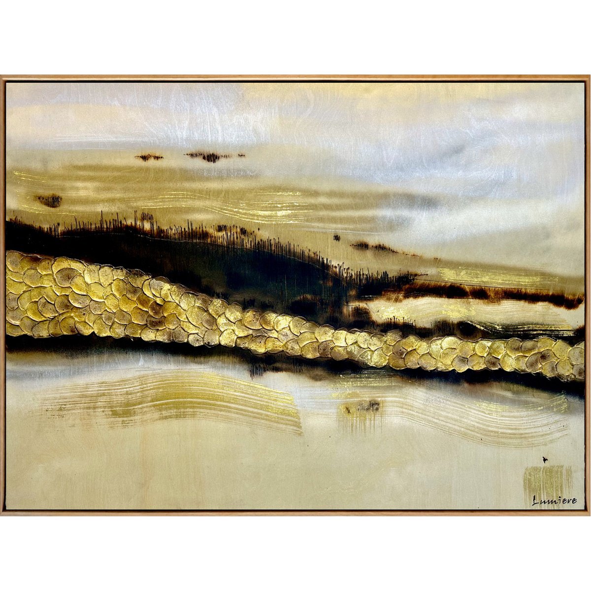 Burnished Illumination Lumiere 104.5Cm X 79Cm By Deborah Lang, 41 X 31, Artwork For Sale On Artfinder