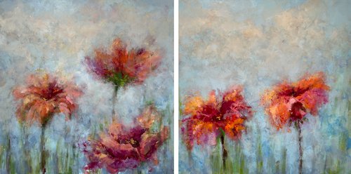 Abstract flowers by Miri Baruch