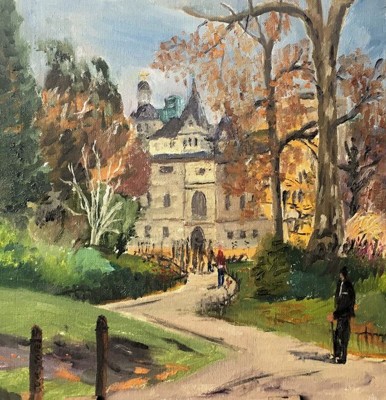 St James’s Park, London. An original oil painting.