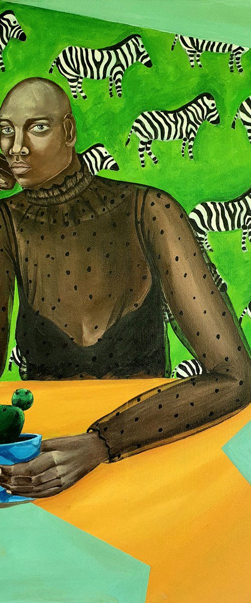 Women in mesh by Anahita Amouzegar