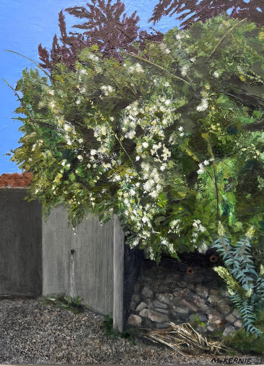 Impressionistic Botanical Acrylic Painting By Maryanne Mckernie, 12 X 16", Abundance, Original Artwork