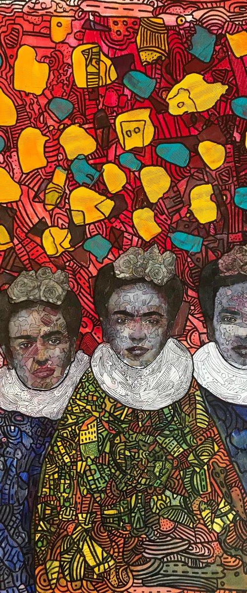 Frida and her two sisters by Pavel Kuragin