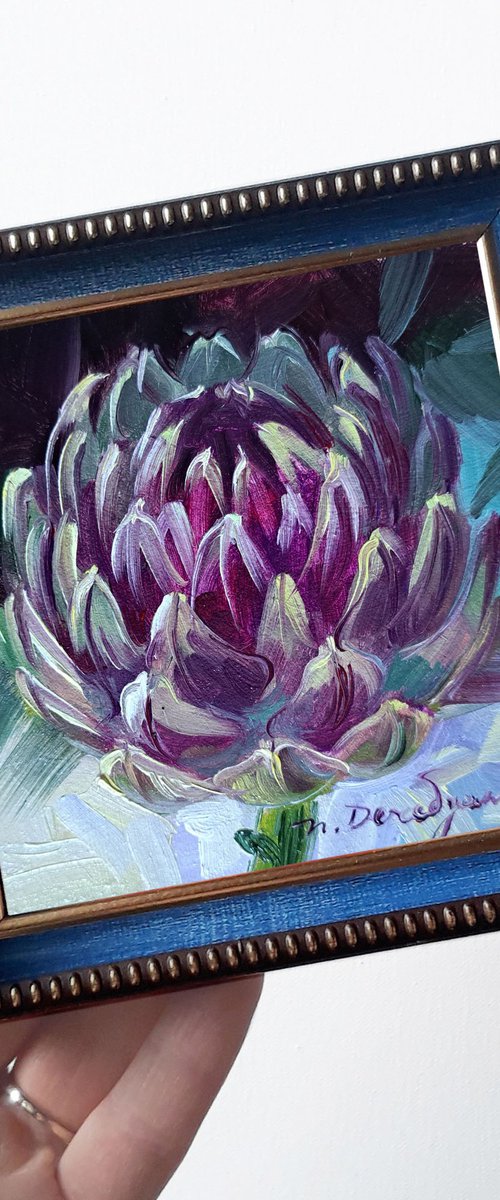 Artichoke flower by Nataly Derevyanko