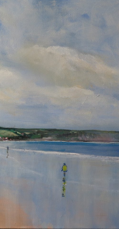 Sandsend Reflections by Malcolm Ludvigsen