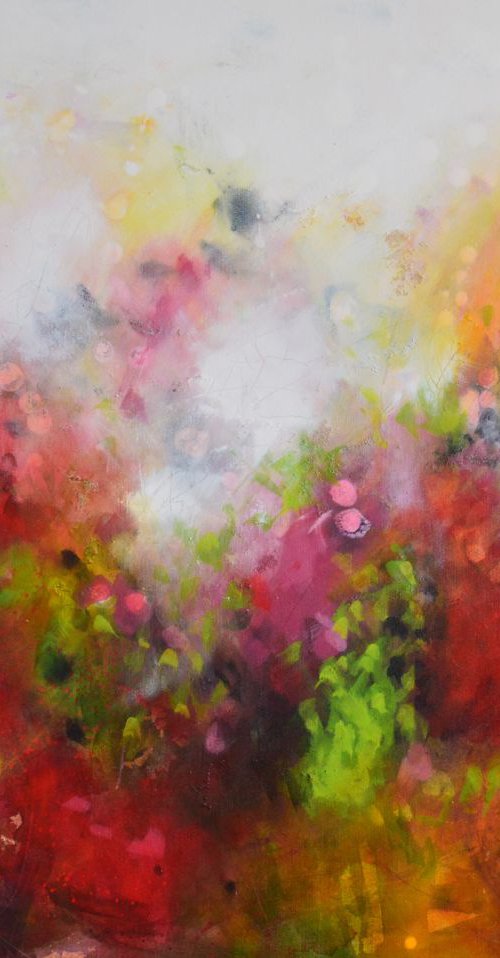The Glowing Element - Large Original Abstract Painting by Tracy-Ann Marrison