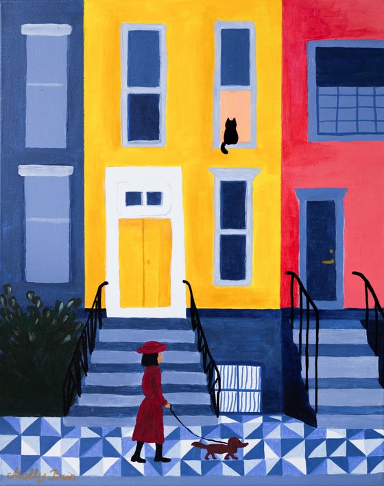 New York brownstones