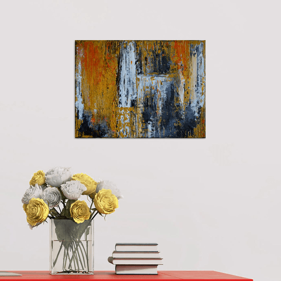 Cathedral - Modern Abstract Urban art palette knife Gift idea