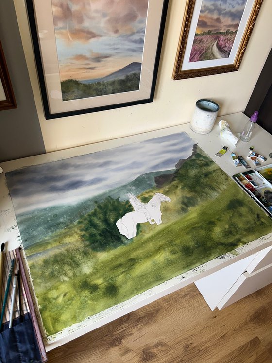 Where the Hills Breathe, 56x76 cm