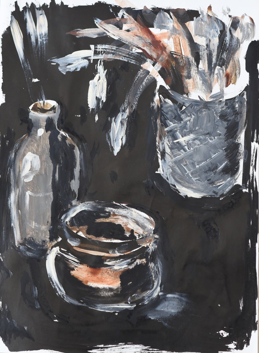 Black still life by Elena Zapassky