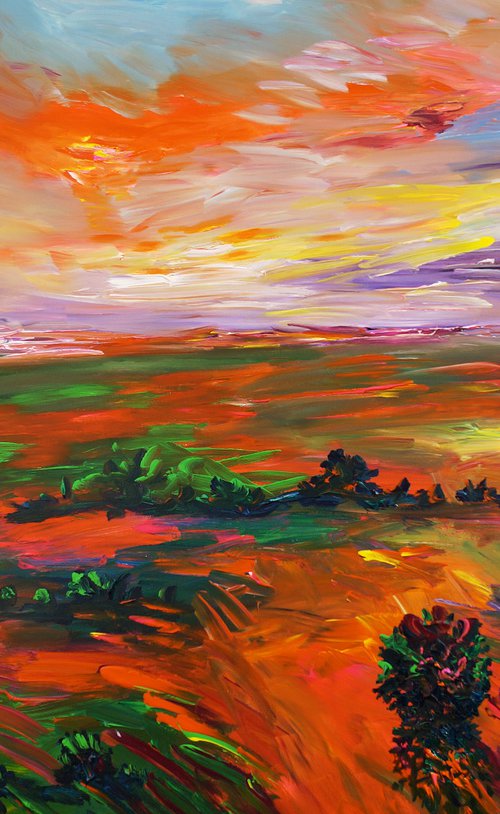 Landscape: Evening Mood XL 1 by Peter Nottrott