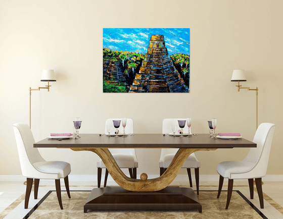 Tikal -Large ( 40" x 30" - 102cm x 76cm) painting