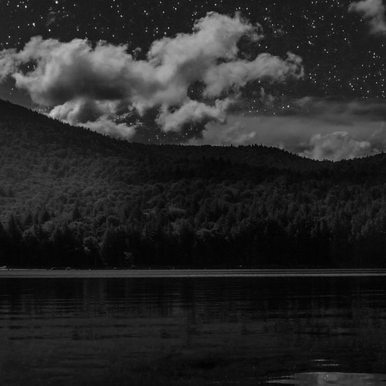 Long Lake at Night, 24 x 16"