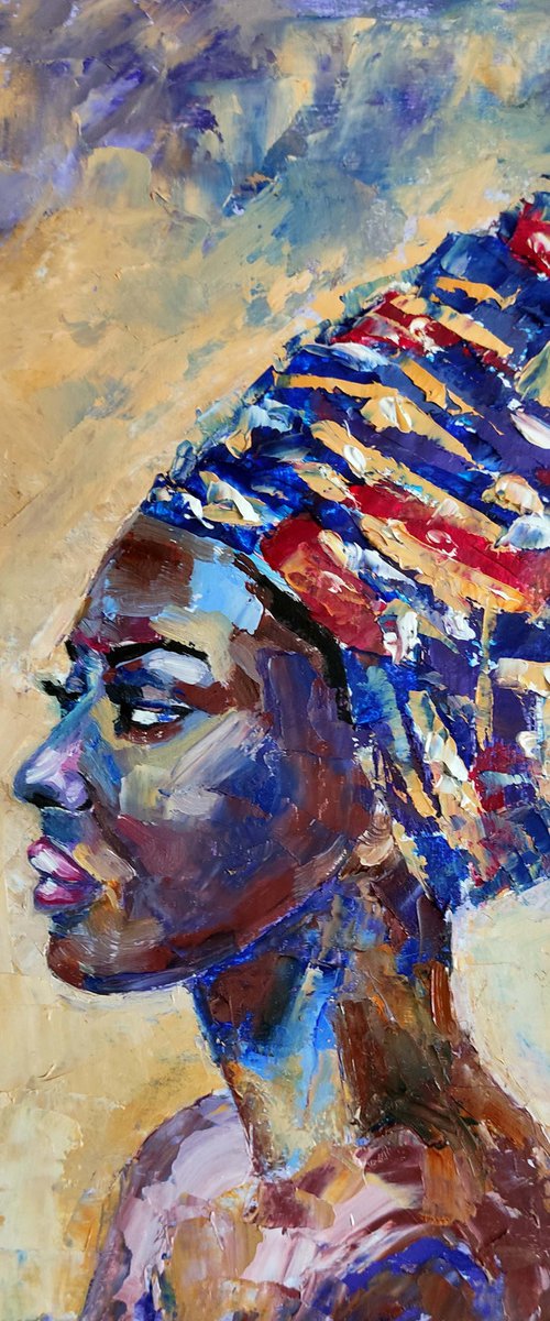 African Woman Portrait by Yulia Berseneva