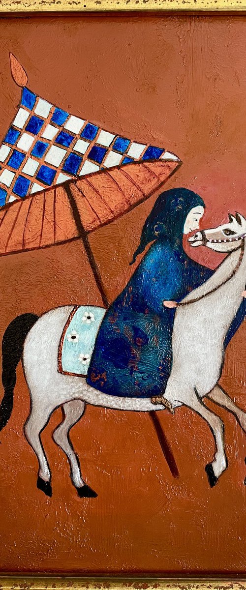 Silk horse by Eleanor Gabriel