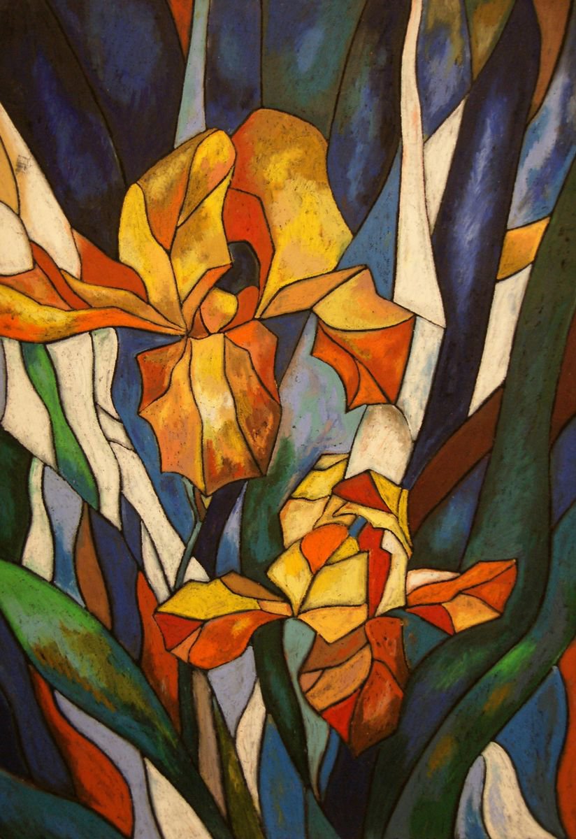 Irises by Maria Ryadchikova