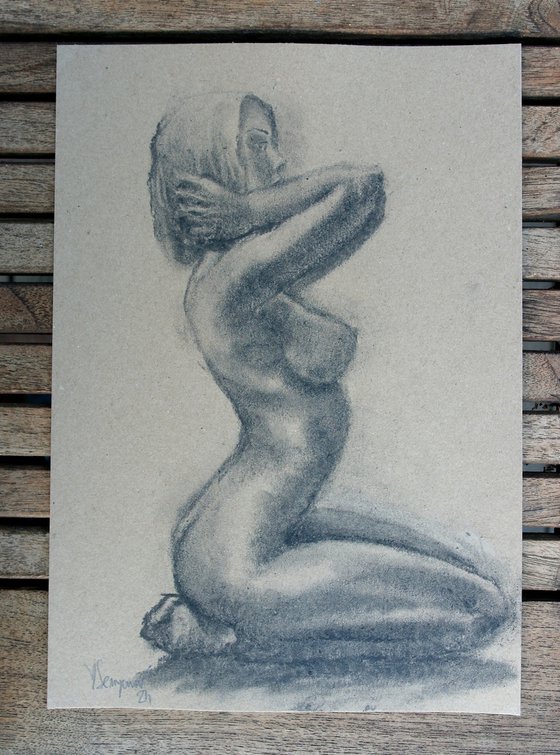 Female Figure 53 Charcoal