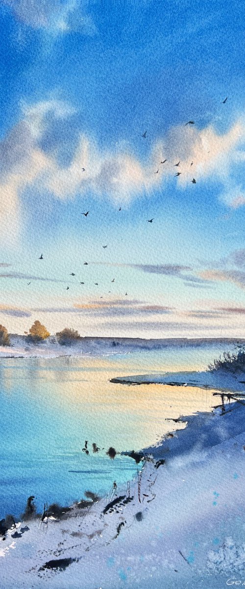 Frozen river #5 by Eugenia Gorbacheva