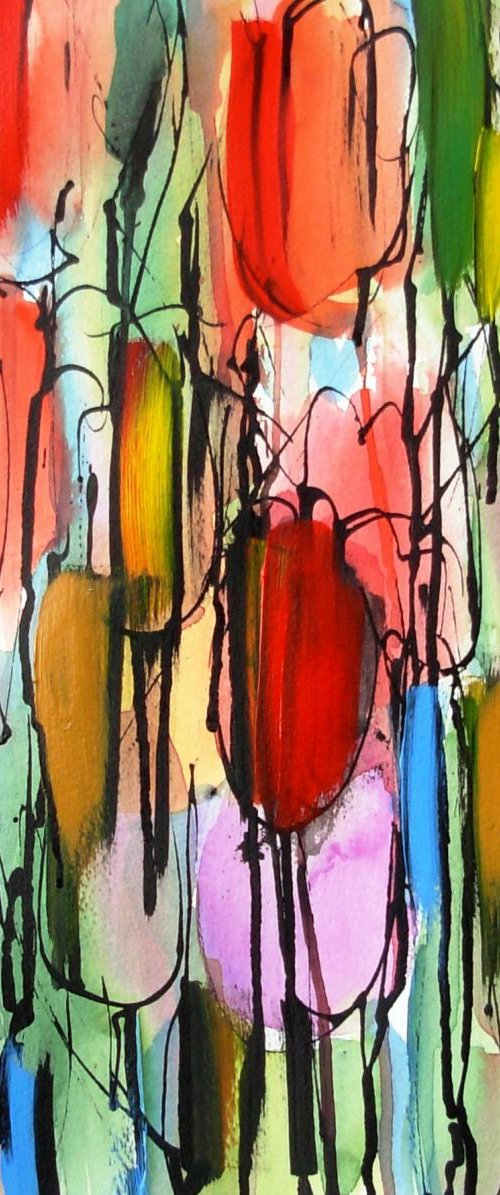 Abstract Tulips by Jan Rippingham