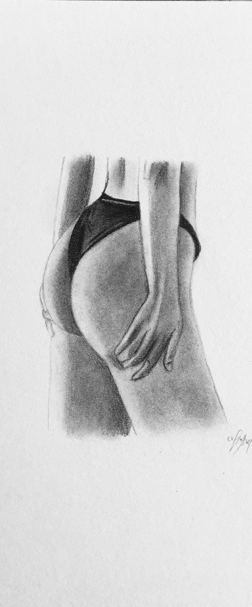 Girl in bikini by Amelia Taylor