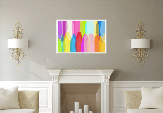 Abstract а rainbow of emotions artmodern