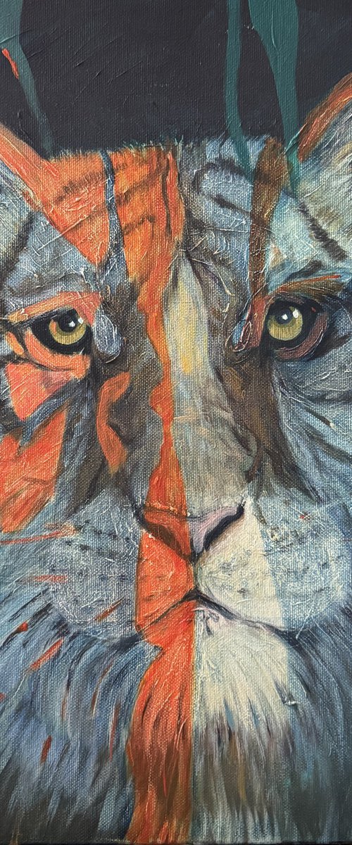Twilight Tiger Emerging by Hanna Bell