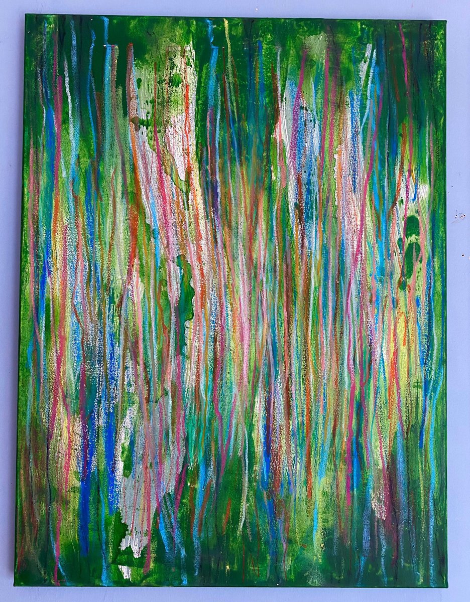 Expressive Painting , Weeping Willow By Stefano Pallara, 18 X 24, Artwork For Sale On Artfinder