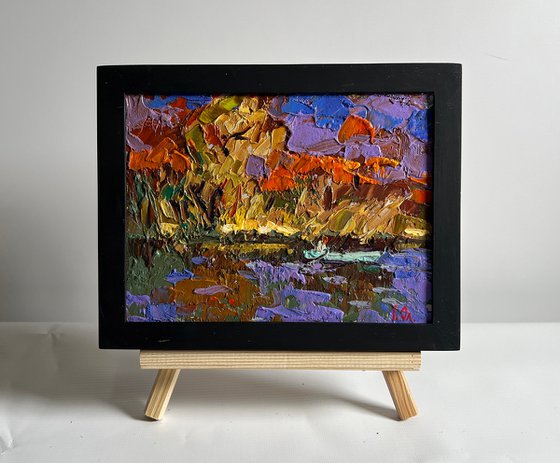 Fishing in autumn