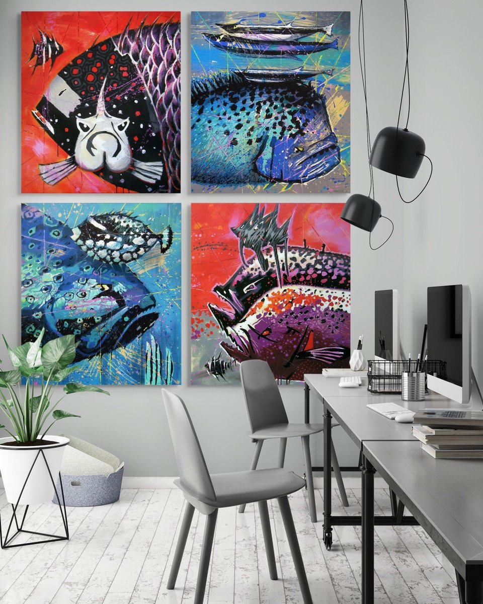 Expressive Oil Painting , Ocean Light. Menthol Tide By Evgen Semenyuk, 55 X 63, Artwork For Sale On Artfinder