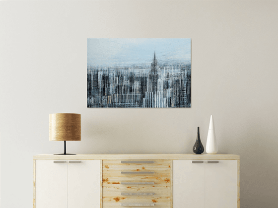New York City In Hazy White Light