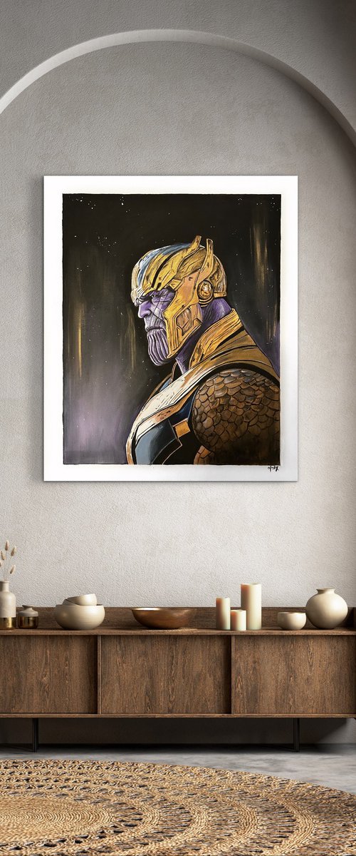 Epic Villain - Original acrylic painting by Amelia Taylor