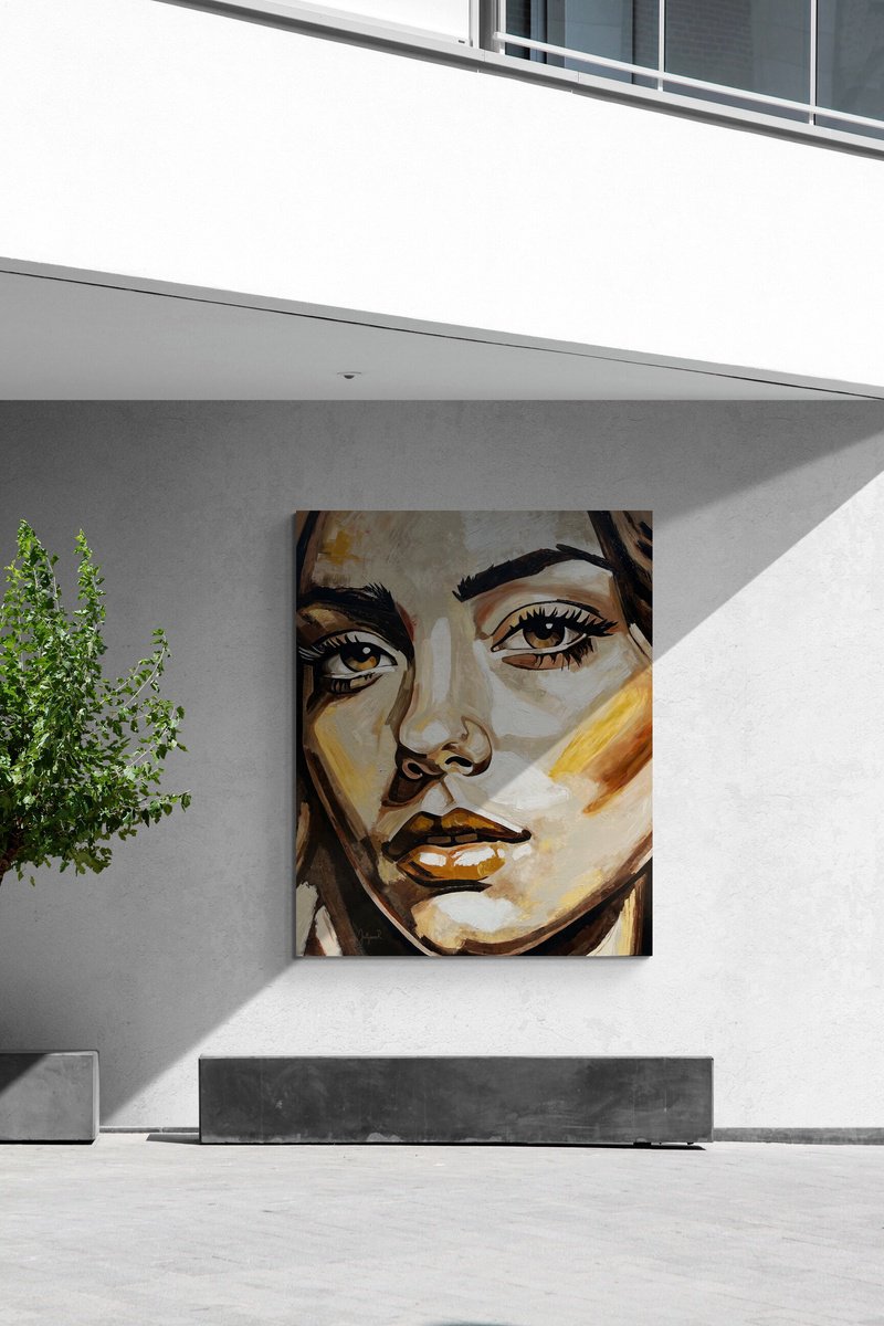  She Who Watches By Julijana Ravbar, 47 X 59, Artwork For Sale On Artfinder