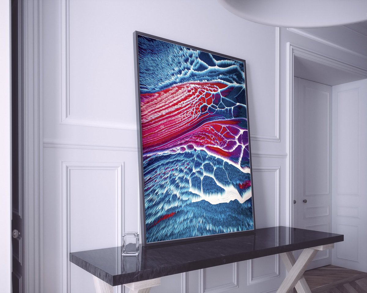 Organic Abstract Giclee Print By Sarah Pena, 16 X 22", Visions-From-Beyond, Original Artwork