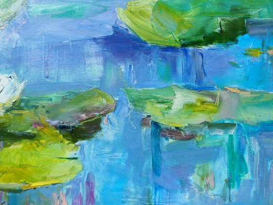 Water Lilies 80x70cm 2022