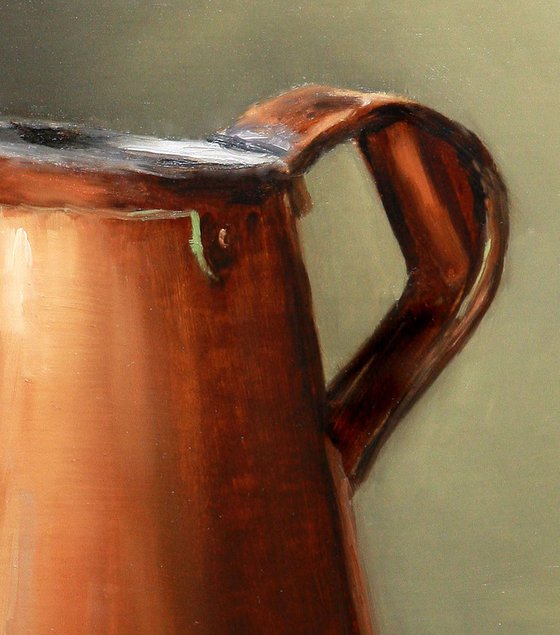 Copper Jug and Blueberries